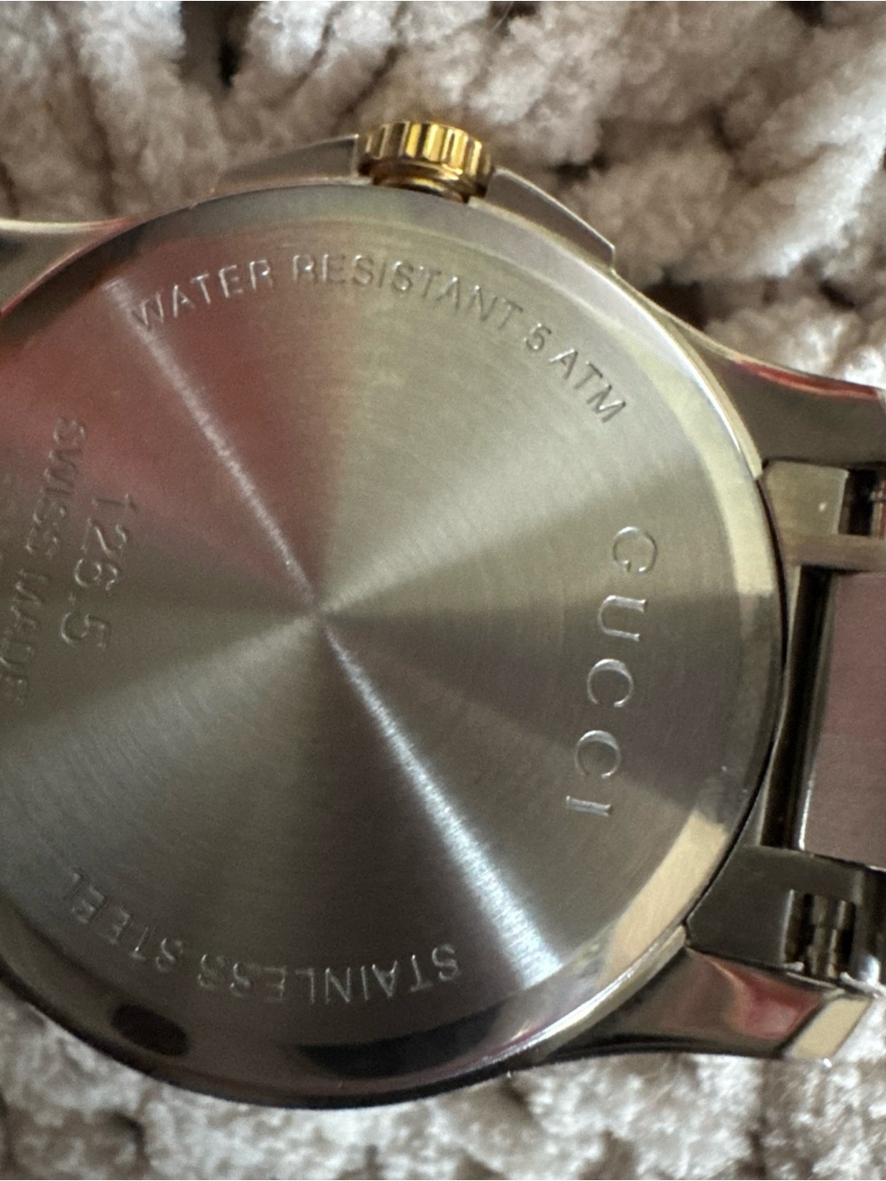 Gucci Two-Tone Silver and Gold Women's Watch - Picture 6 of 7